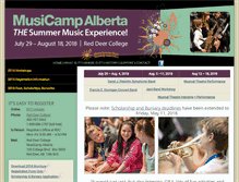 Tablet Screenshot of musicampalberta.com